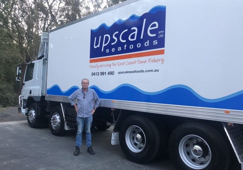 Cathell Farrell of Upscale Seafoods, a shore-based marketing and logistics company servicing the Australian Eastern Tuna and Billfish Fishery.